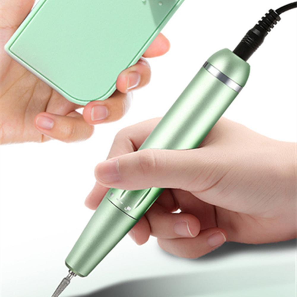 Перезаряжаемая электрическая пилка для ногтей, маникюрная машинка 30000 об/мин для удаления гель-лака