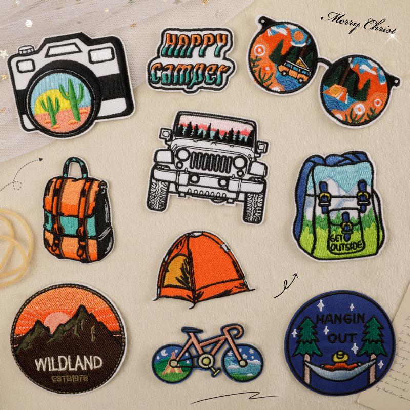 Embroidery Stickers, Badges, Shoes, Hats, Bags, Patches, Camping Accessories, Cloth Labels & Patches.
