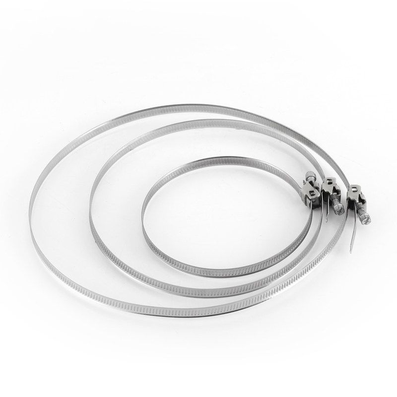 Hongguan Pipe Fan Stainless Steel Clamp Ventilation Pipe Clamp Pipe Clamp Hose Clamp 3/4/5/6/8/10/12