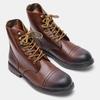 Retro Top Layer Cowhide Workwear Men's Boots, Size 39-50 Outdoor Martin Boots, Men's Red Boots