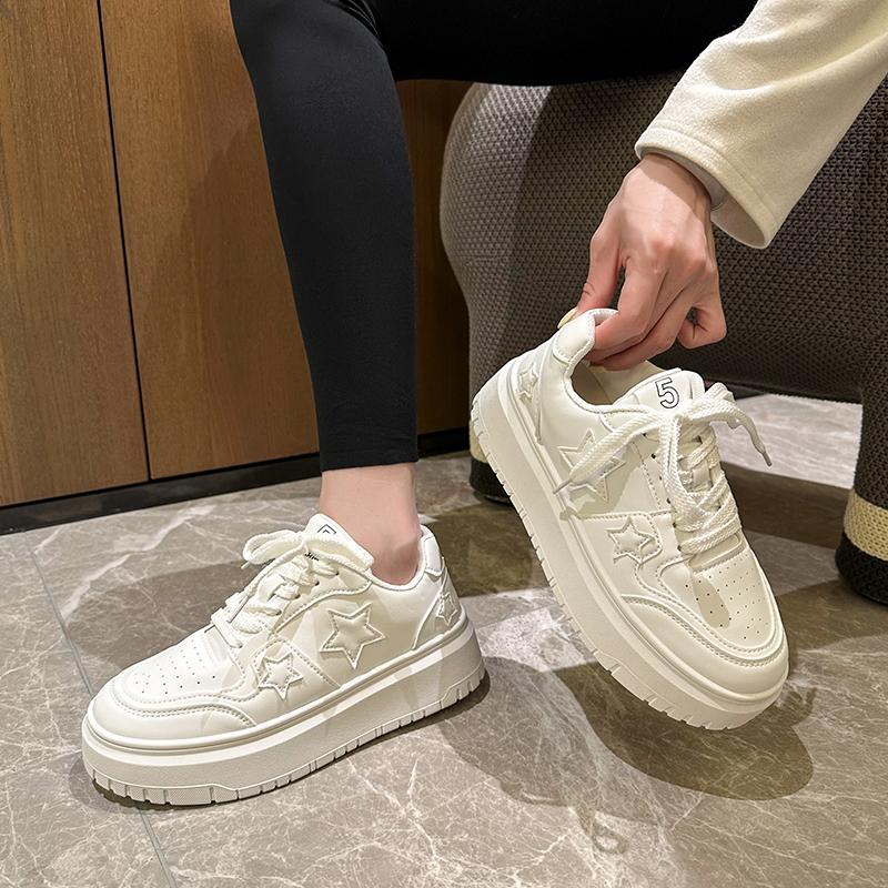 Модные женские повседневные кроссовки на платформе, кеды для скейтборда со звездой, кроссовки смешанных цветов для бега, спортивная обувь, теннисные туфли, кроссовки для ходьбы на открытом воздухе
