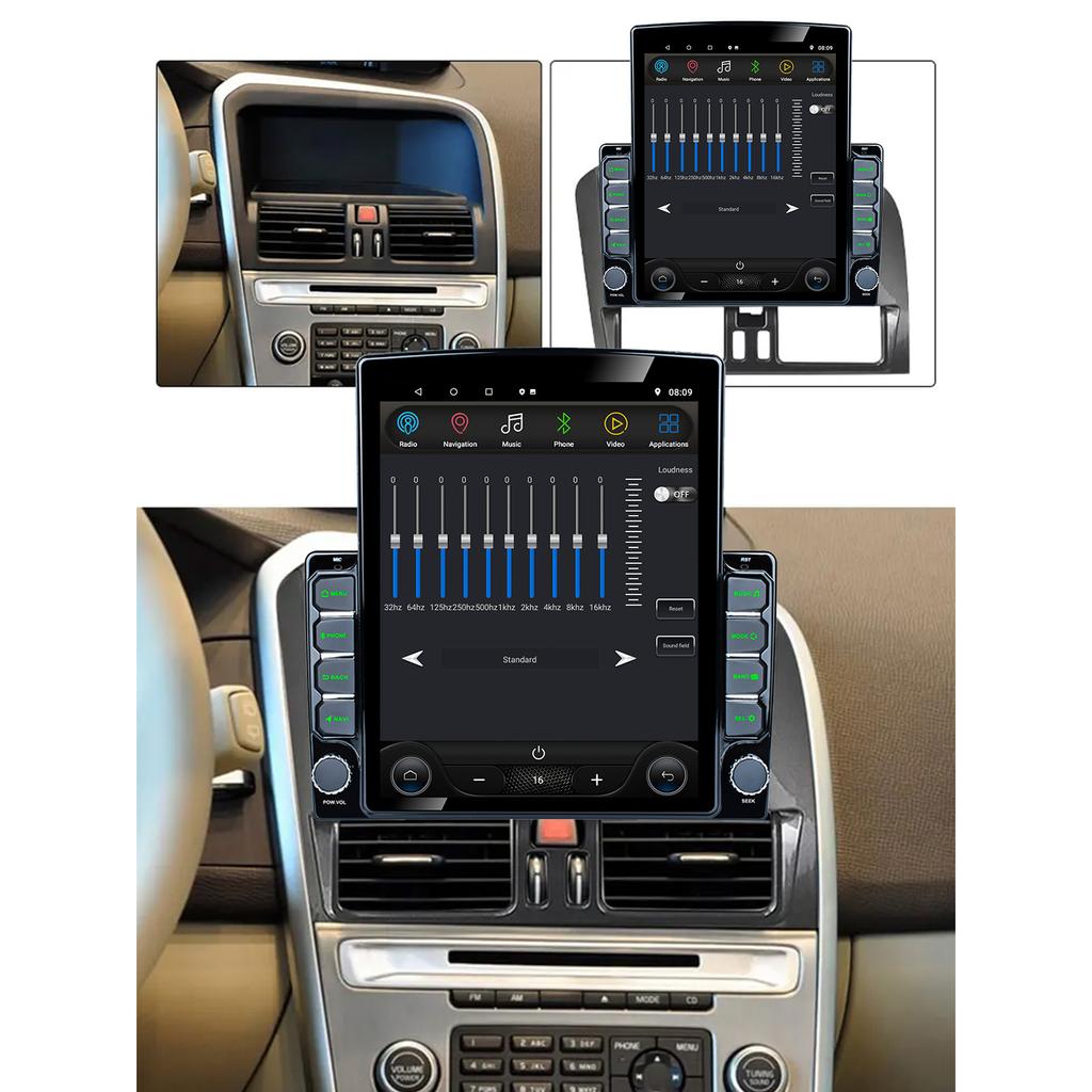 9,7-дюймовый вертикальный экран Tesla автомобильное радио для Volvo XC60 que 1 2008 - 2017 GPS навигация мультимедиа видеоплеер Carplay 2din