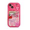 Ins Korea Y2k Pink Bubble Gum 2 в 1 чехол для телефона Iphone 13 12 11 Pro Xs Max X Xr противоударная мягкая задняя крышка с рисунком вишни