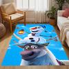 Frozen Olaf Cartoon Theme Non-Slip Rug - Made of polyester, suitable for home décor, bedrooms, living rooms, entryways, and studios.