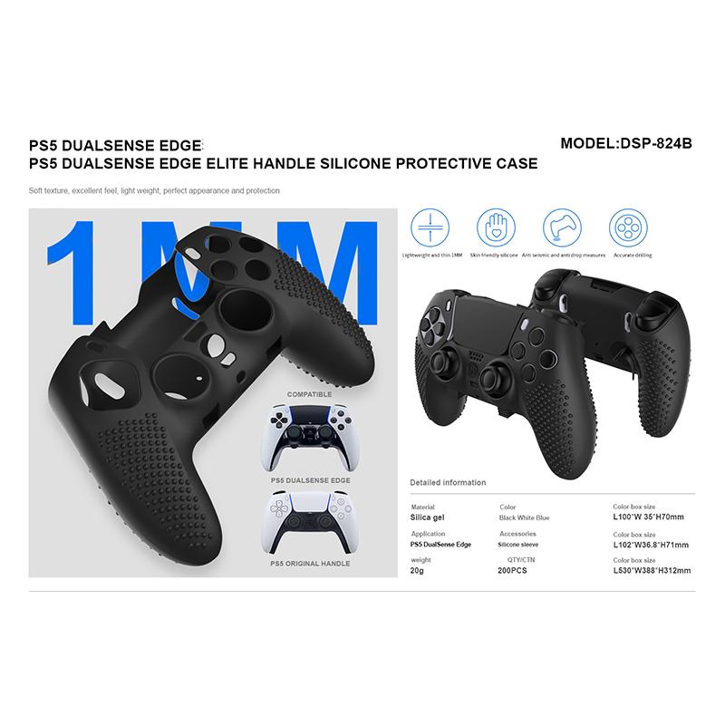 Силиконовый защитный чехол-протектор для игровых аксессуаров PS5, противоударный, с защитой от падений