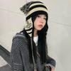 Anime Cosplay Apparel Beanies Okazaki Shinichi NANA Hats Girl Knitted Hat Tassel Ear Protection Hat Winter Fall Casual Bonnet Gorro