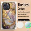 Nine-tailed fox art fashion design Phone Case For iPhone 16 15 14 13 12 11 Plus Pro Max High-end Luxury Magsafe Sheepskin