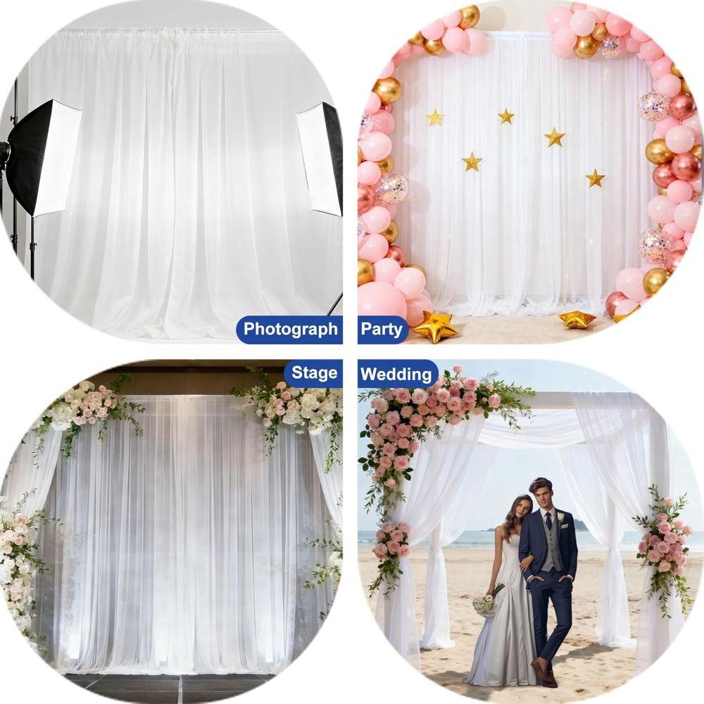 Wrinkle Free Wedding Backdrops White Background Curtains New Photo Back Drop  Wedding Party