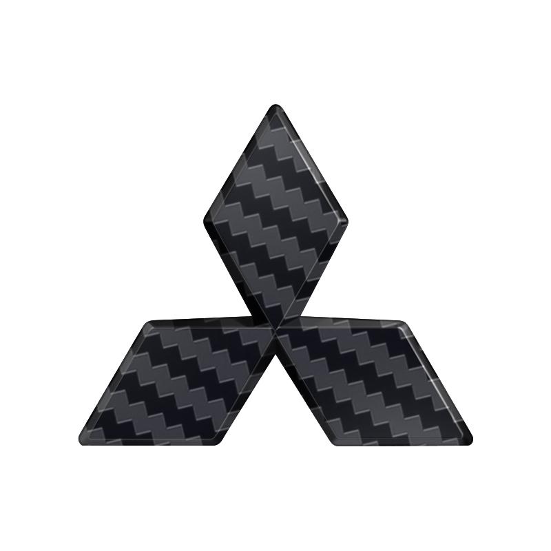 For Mitsubishi ASX Lancer Pajero Outlander L200 EVO Lancer Pajero ABS Car Steering Wheel Center Emblem Sticker Auto Accessories
