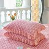 Milk Velvet Pillowcase A Pair of Lace Pillowcases Thickened Cotton Clip Warm and High Beauty Pillowcase Core Single Pillow Leather with Velvet