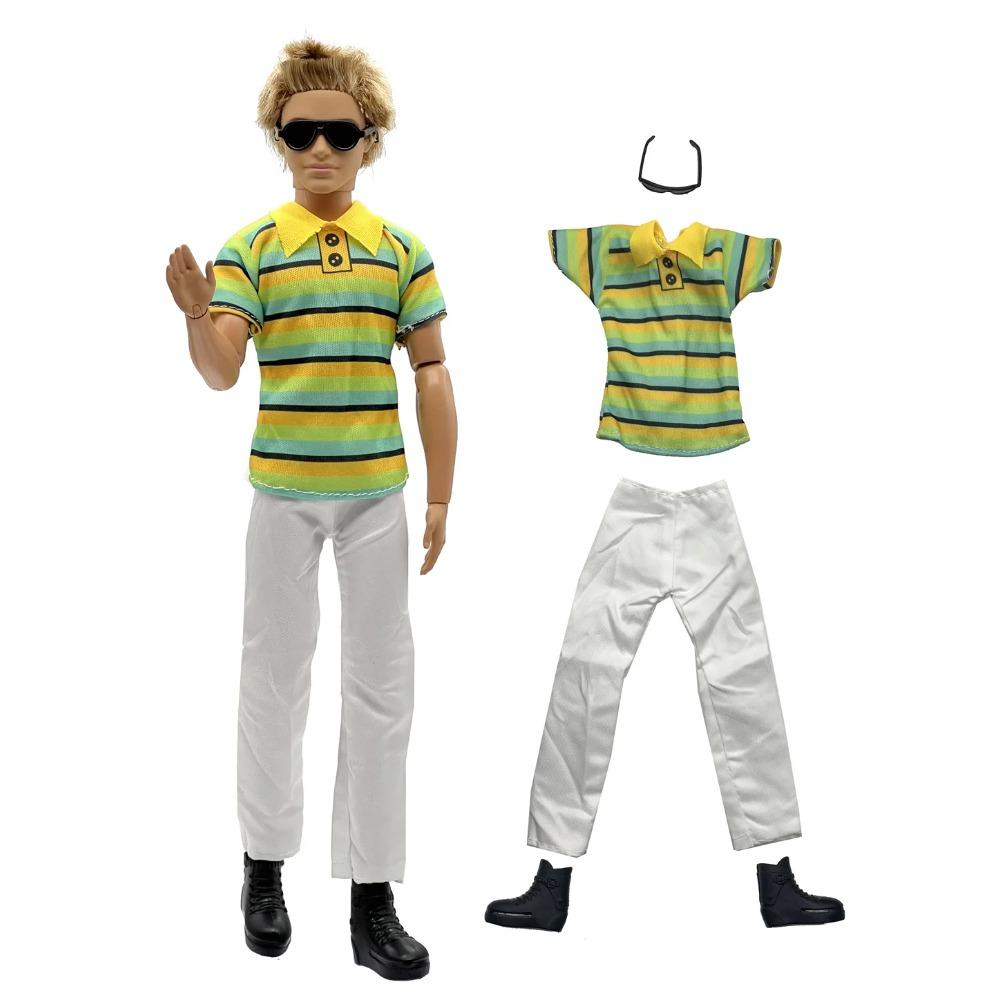 1 Set Ken Cloth Handmade Handsome Doll Accessories Casual Wear Suit for 30cm 12inch Ken Doll Suit Kids Gift