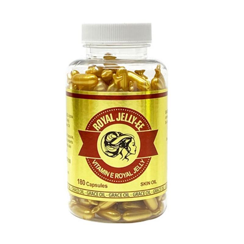 Grace Vitamin E Oil & Royal Jelly Oil 180 Capsules, 180ml, 1 pcs