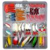 Fishing Lure Kit Soft and Hard Bait Set Gear Layer Minnow Metal Jig Spoon For Bass Pike Crank Tackle Accessories with Box
