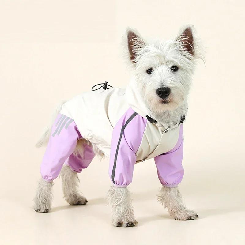 Waterproof Pet Raincoat for Small Dogs Summer Puppy Dog Jumpsuit Clothes Yorkies Chihuahua Pinscher Raincoats mascotas Overalls
