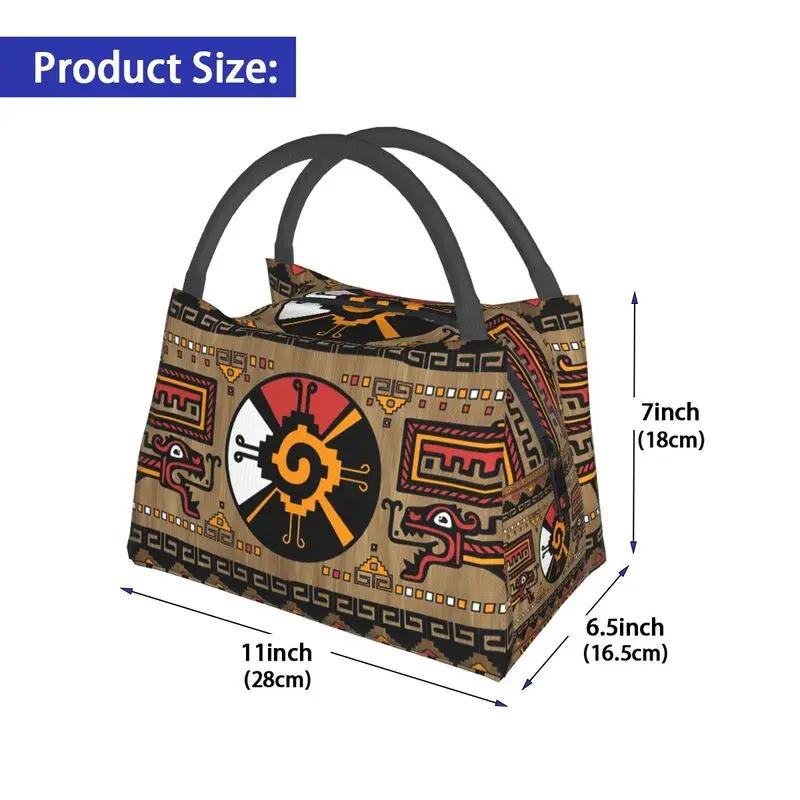 Изолированная сумка-тоут Hunab Ku Mayan Symbol для женщин, портативный термохолодильник, бенто-бокс для кемпинга и путешествий на открытом воздухе