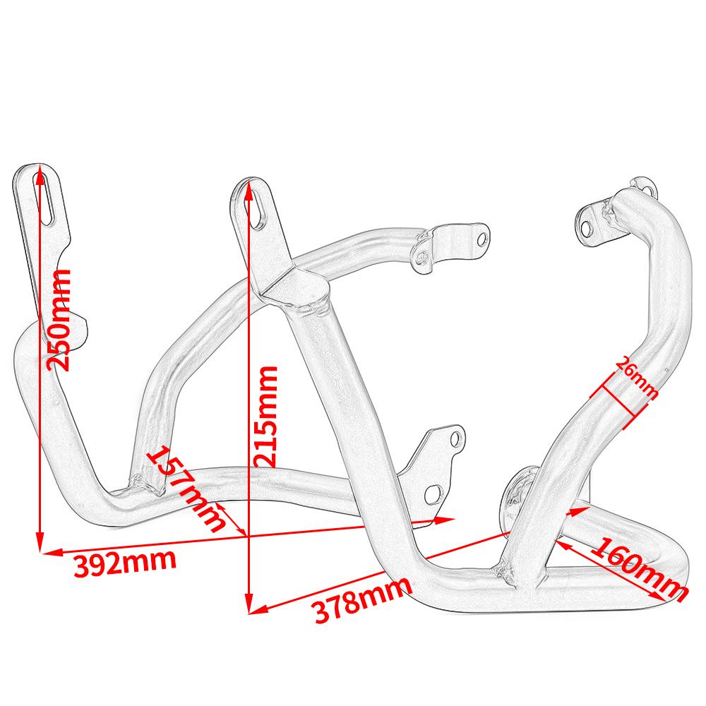 For CFMOTO 400NK 650NK Motorcycle Engine Bumper Frame Guard Crash Bar Protector NK 400 2016-2025 Motorcycles Accessories