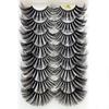 Natural Wispies Fluffy Full Volume Thick Eye Lash Extension False Eyelashes 4D Mink 25MM Lashes