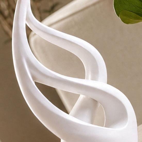 3D-печатная абстрактная скульптура, матово-белый современный арт-декор для дома, офиса, гостиной, минималистичная статуэтка с плавными линиями