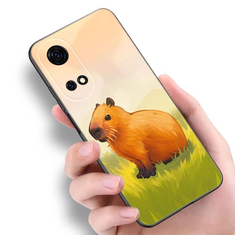 Cute Cartoon Capybara Phone Case For Huawei Honor 70 90 Lite X40 GT X50 I X5 Plus X6A X6S X7A X8A X8B X6 X7 X8 X9 4G X9A X9B 5G