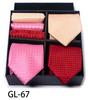 Men'S Gift Box Set Tie Fashion Business Net Color Jacquard Tie Square Scarf