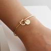 26 Letters Initial Knot Bracelet Monogram Bridesmaid Bracelet Bangle Charm Jewelry