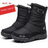 2022 Men's Waterproof Snow & Ski Boots: Velvet-Lined, Short Barrel Hiking & Fishing Shoes