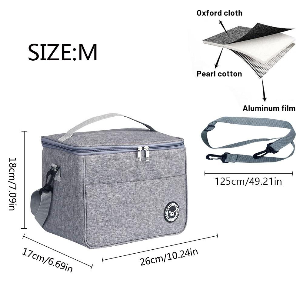 Изолированная коробка для обеда для пикника, портативная охлаждаемая сумка, водонепроницаемая сумка для обеда большой емкости, сумка для пикника