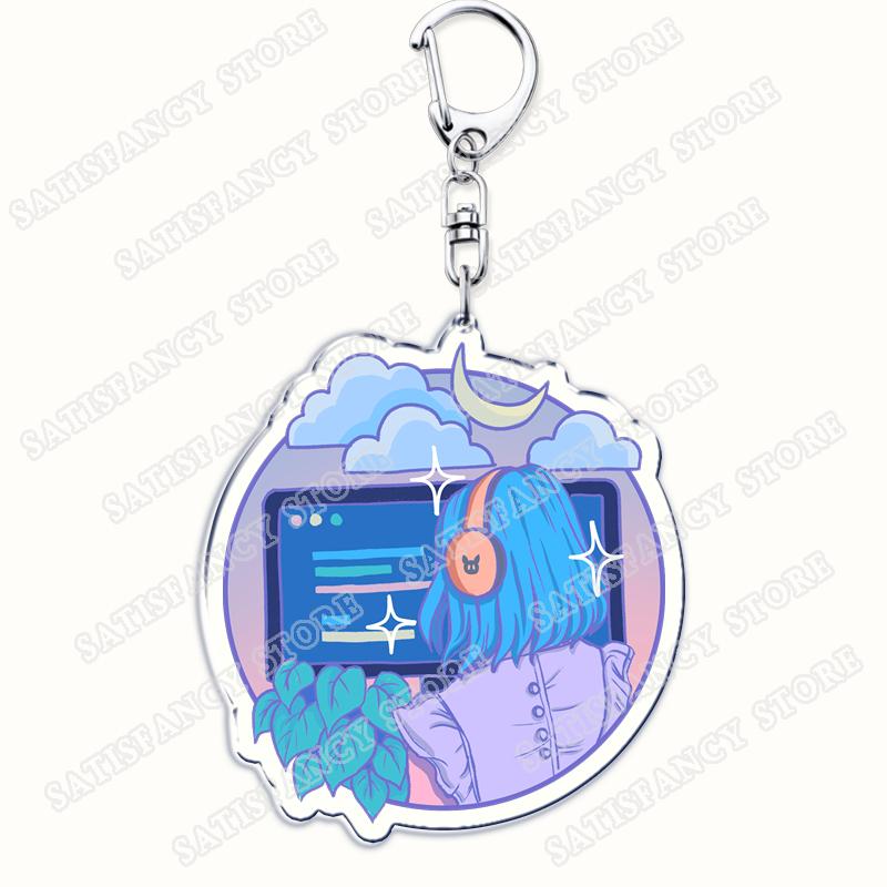 Funny Code Like A Girl Programmer Keychain for Accessories Programming Developer Computer Keyring Jewelry Fans Friends Gifts