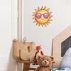 Creative Cute Sunglasses Sun Wall Sticker Self-Adhesive Removable Bedroom Living Room Hallway Dorm Home Decor Art