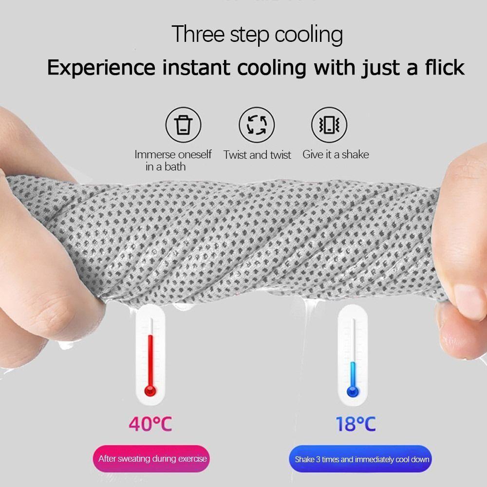 Polyester Fiber Sports Wrist Sweat Towel Quick Dry Cooling Towel Fitness Camping Running