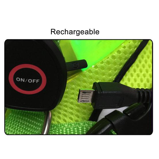 Светодиодный жгут для домашних животных, высокая яркость, износостойкая сетчатая ткань, средний светодиод для собак, перезаряжаемый