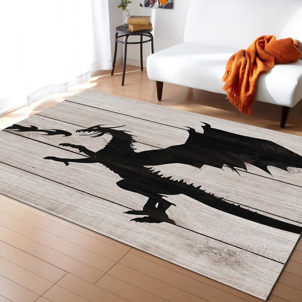 Magic Dragon Pattern Carpets Non-slip Rug Doormat Children Room Polyester for Bedroom Living Room Kitchen Mats for Floor Rug