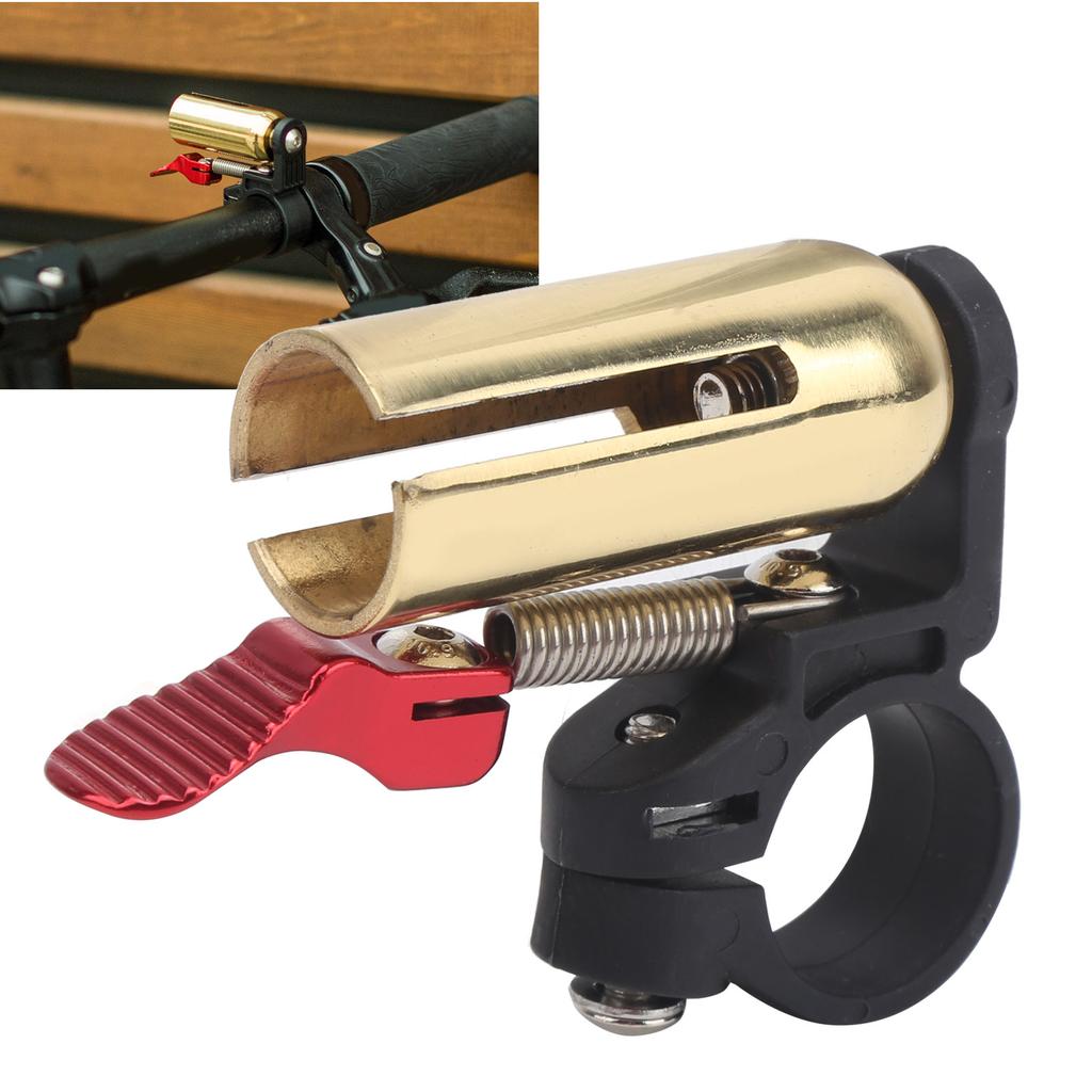 Винтажный велосипедный звонок Чистый звук Медный сплав Горный велосипед Руль Рожок Велосипедный аксессуар Золото