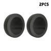 2Pcs Bbq Grill Wheels 6" Oven Accessories 6 Inch Blow Molded Wheel Replacement Barbecue 8-10Mm Hole Backyard Garden Tool Parts