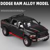 1:32 RAM Pickup Truck Alloy Model with Sound Light & Spring Back Action Kids' Toy for Adventurous Play