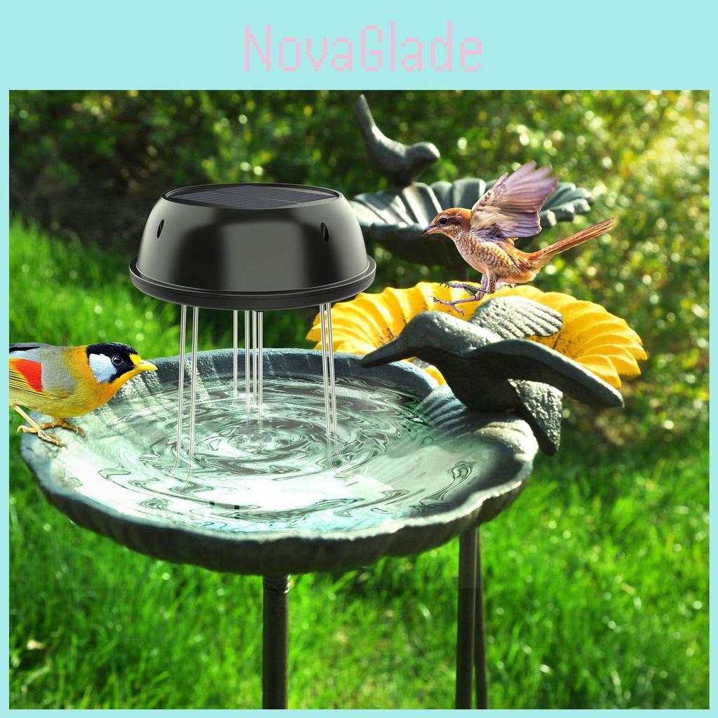Solar Water Wave Maker With Support For Garden Fountain And Bird Feeders