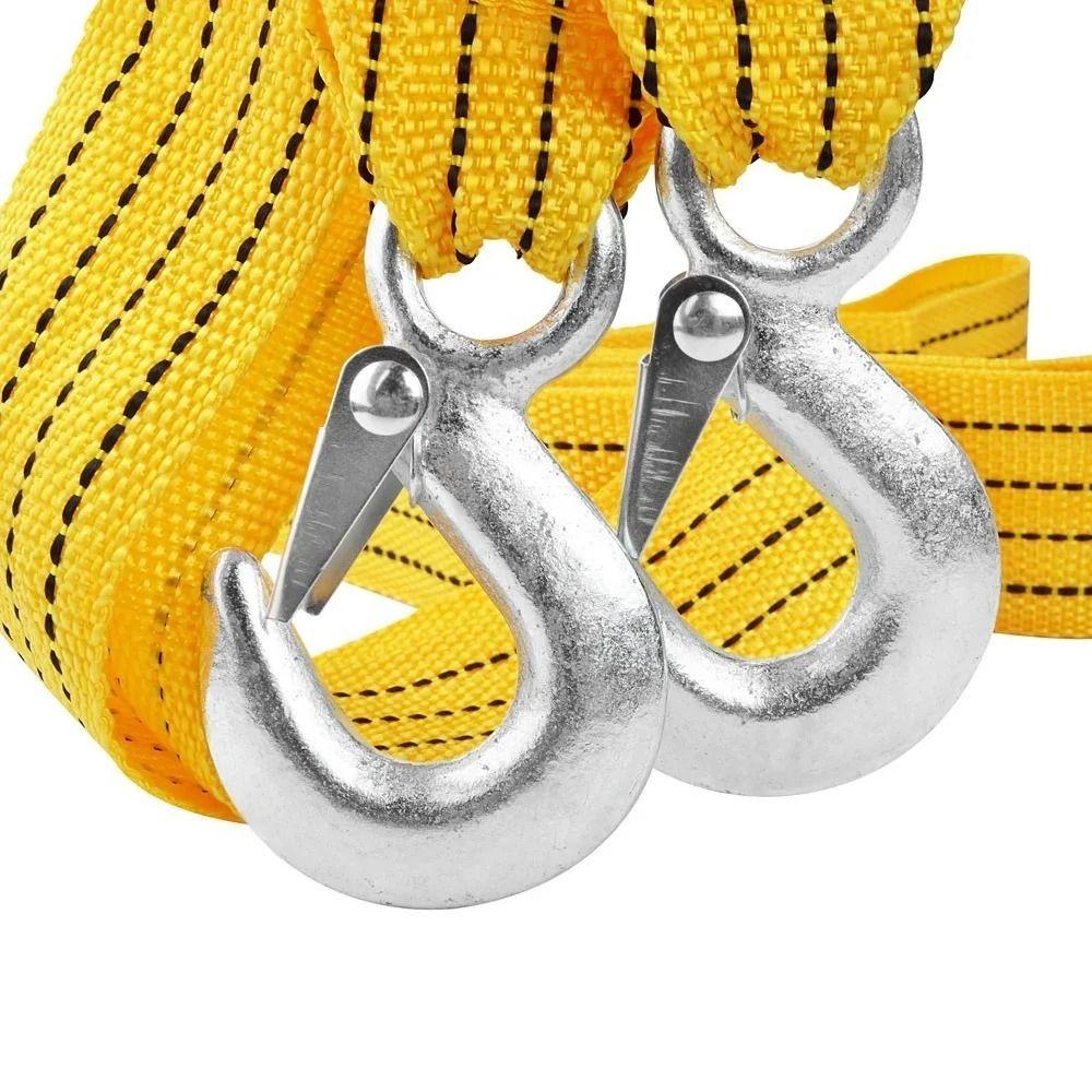 Heavy Duty Trailer Rope 3M 4M Emergency Steel Cable Towing Strap Rescue Tool Car Rescue Tool  Road