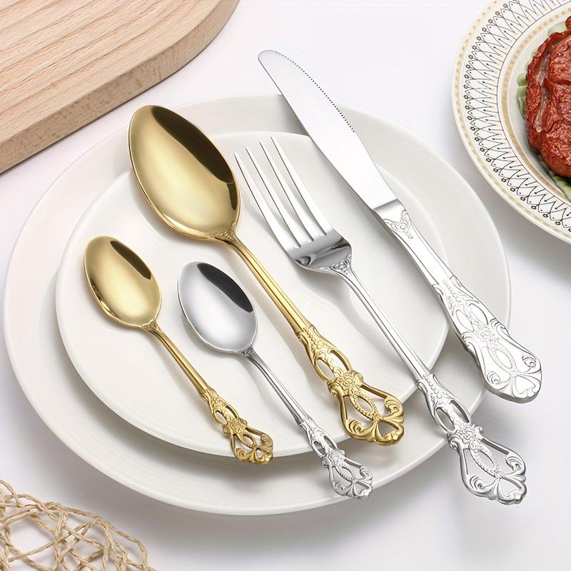 Набор столовых приборов Royal из нержавеющей стали, 32 шт., идеально подходит для дома, кухни, отеля, ресторана, вечеринки, свадьбы, подарка