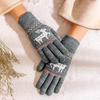 Очень теплые флисовые перчатки, рождественские зимние теплые перчатки для женщин и мужчин