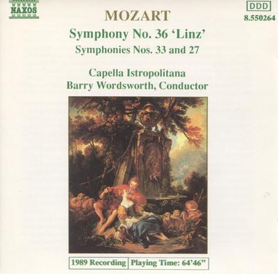 CD ВОЛЬФГАНГ АМАДЕЙ МОЦАРТ КАПЕЛЛА IS Симфония №. 36 Линц Симфонии 8550264 Naxos 1989 Европа ObiClassical Б/у