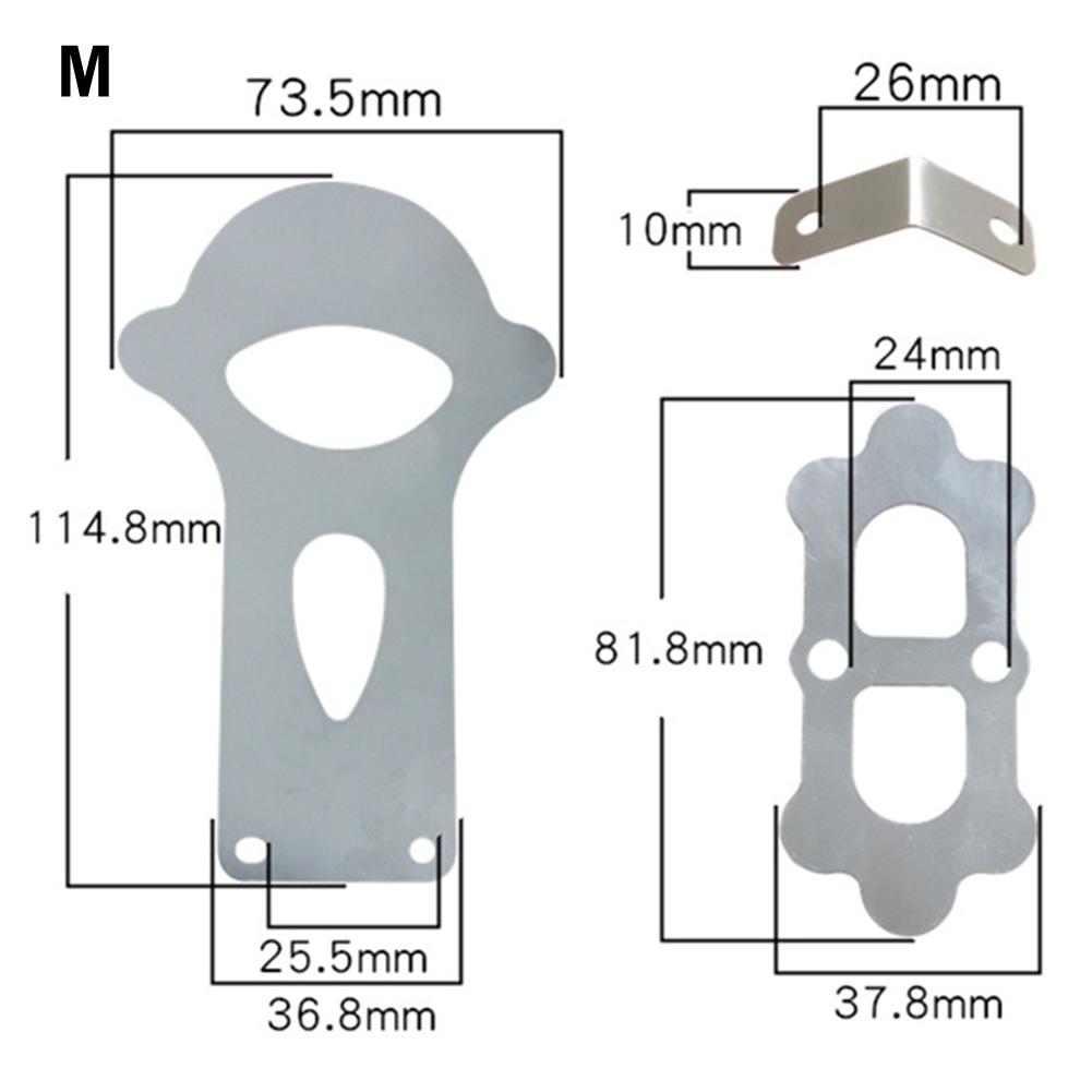 3pcs Silent Oil Free Air Compression Pump Head Valve Plates Girdle for piston Machine Iron Plate Air Tools Accessories