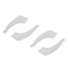 2Pairs White Silicone Retainers Soft Ear Hooks Eyeglasses Stopper Sports Daily Wear