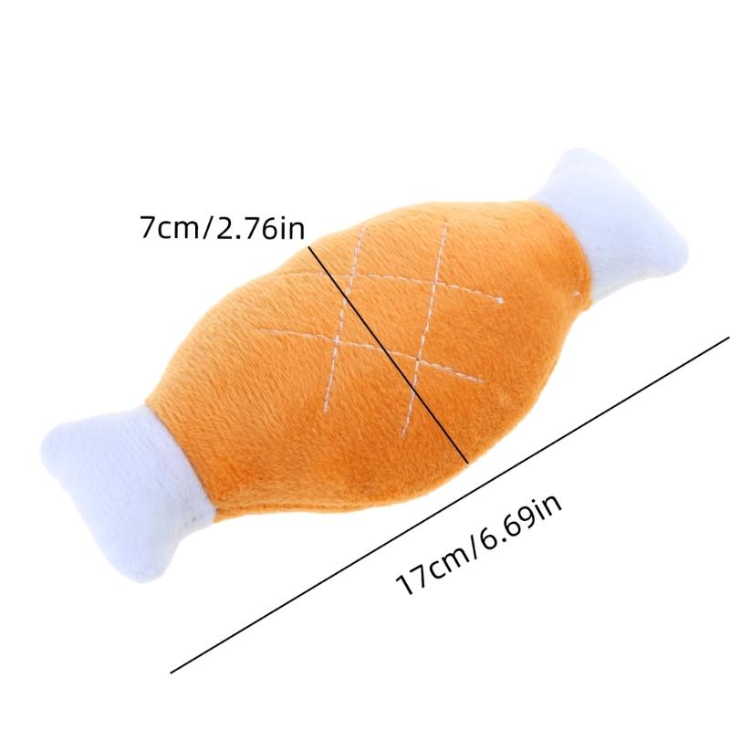 Игрушка для жевания для собак Игрушка-куриная ножка из плюша для собак Мягкая игрушка для щенков при прорезывании зубов Костяная игрушка для агрессивных грызунов Интерактивный подарок для щенка