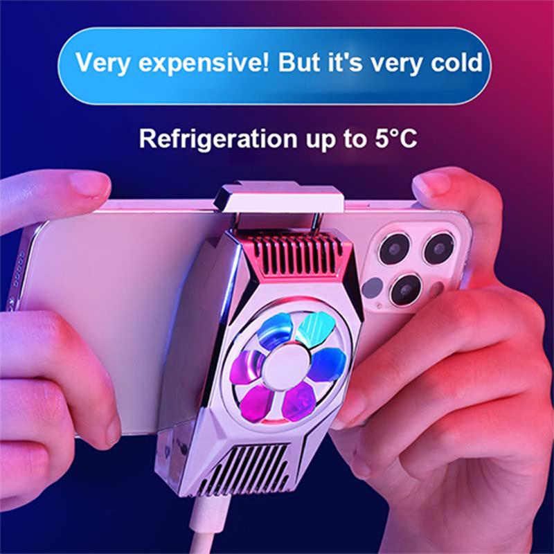 L03 Phone Back Clip-On Radiator Cellphone Live Streaming Gaming Heat Dissipation Semiconductor Cooling Fan