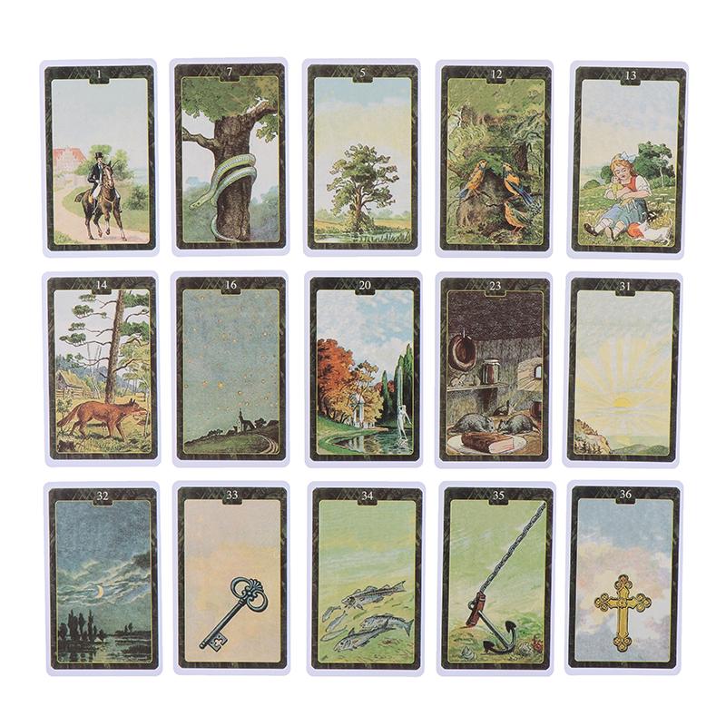 36 штук игра Таро Колода, карты Ленорман и Оракул английская доска