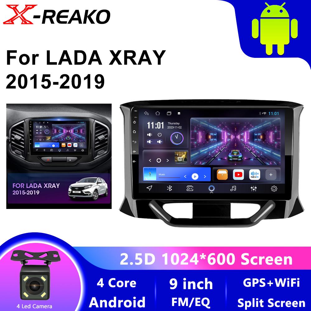 Carplay для LADA Xray X ray 2015-2019 9-дюймовый 2din Android 12.0 автомобильный радиоприемник мультимедиа видеоплеер GPS навигация головное устройство Carplay