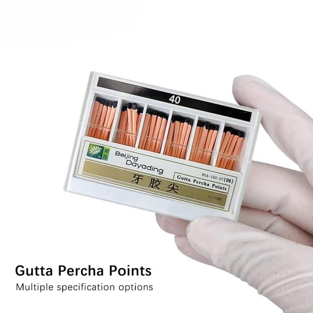 60 100 шт./Коробка Стоматологическая гуттаперчевая бумажный штифт 15-40 корневой канал эндодонтия ватные насадки стоматологические материалы (0.02# 04# 6#)
