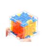 3D Maze Ball Transparent Yellow Blue Green Rotating Puzzle Cube Kids Educational Brain Teaser Toy