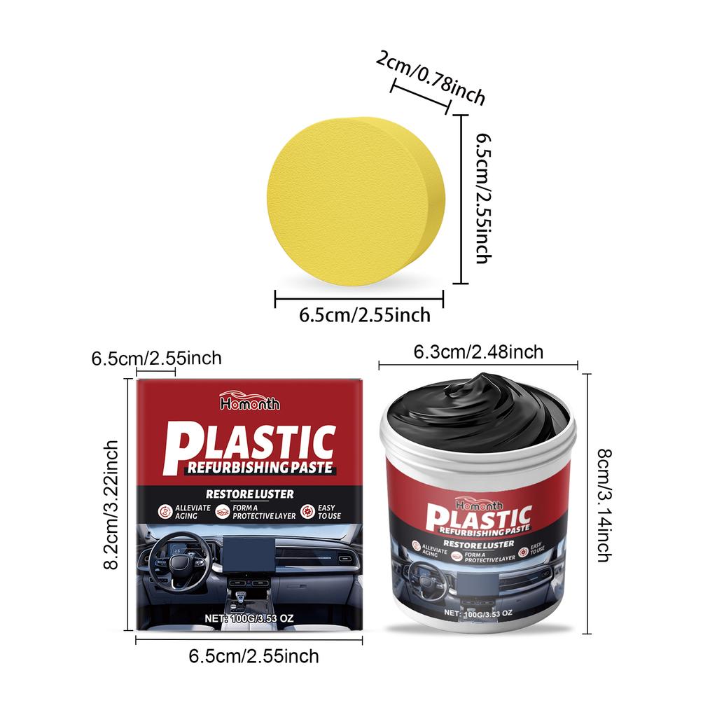 Car Universal Leather and Plastic Repair Polishing Wax Car Interior Maintenance Refurbishment Car Plastic Care Repair Agent Set