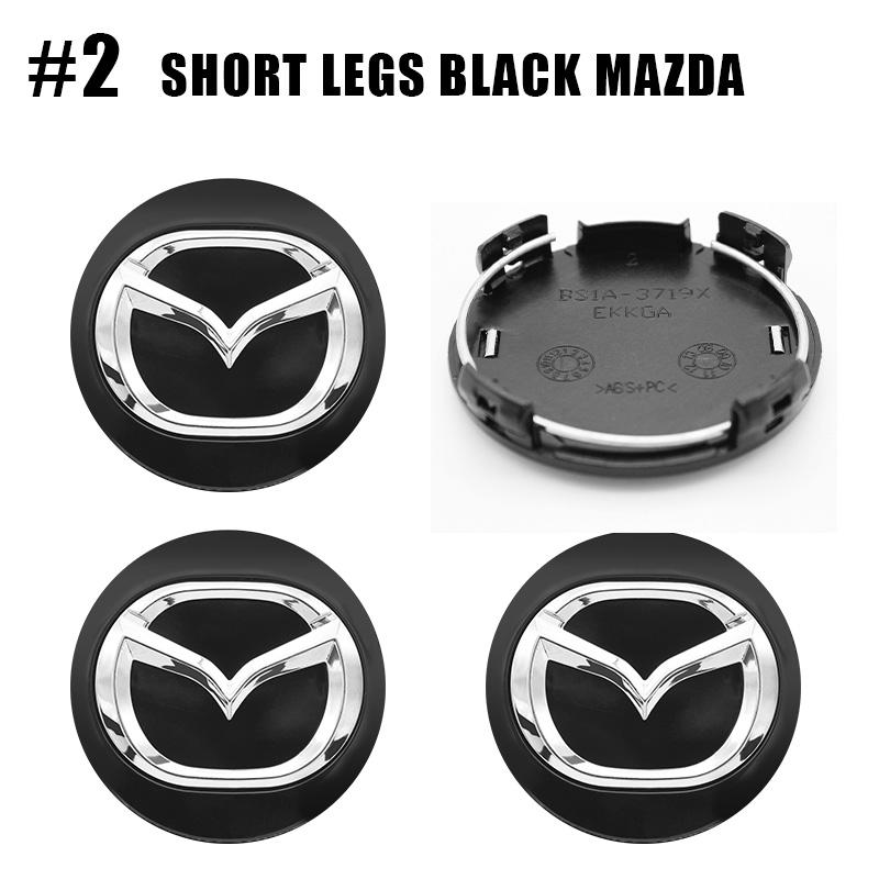 4PCS 56mm Wheel Hub Center Caps for Mazda 3 5 6 323 626 RX-8 MX-5 Atenza Axela CX-4 Vehicle Cap Decals Stickers Badge Covers